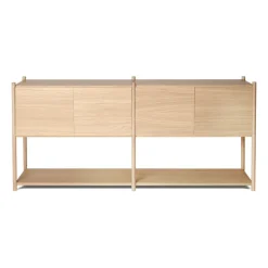 Sceene bookcase H, Light oak