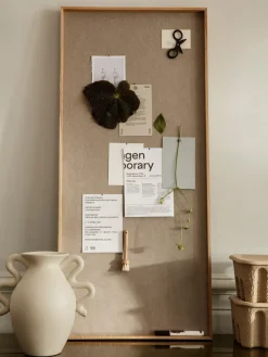 Scenery notice-board 45x100 cm, Natural Oak
