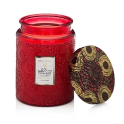 Scented candle glass jar 100 hours, Goji Tarocco Orange