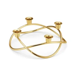 Season candleholder Ø26 cm, gold plated