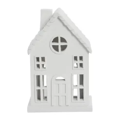 Seholia decorative house 17 cm, White