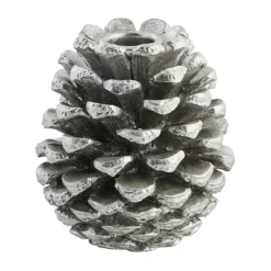 Serafina candle holder cone 10 cm, Antique silver