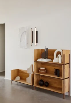 Serif Relief wall decoration M, Off white