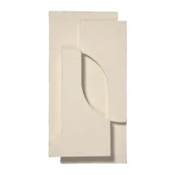 Serif Relief wall decoration S, Off white