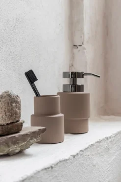 Shades toothbrush holder 9.5 cm, Nougat