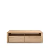 Shadow media cabinet, Oiled oak 2 drawers
