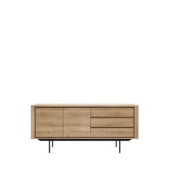 Shadow sideboard, Oak-Wax oil 2 doors 3 drawers