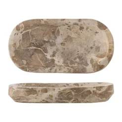 Shao tray marble 24.5x12.5 cm, Natural