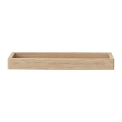 Shelf 10 wall shelf 32 cm, Lacquered oak