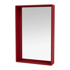 Shelfie colour frame mirror 46.8x69.6 cm, Beetroot