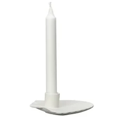 Shell candle sticks 15.5 cm, White