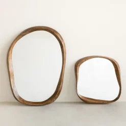 Shizu mirror L 50x70 cm, Golden oak