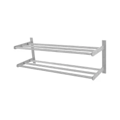 Shoe shelf 12 shoe shelf, Steel, aluminium