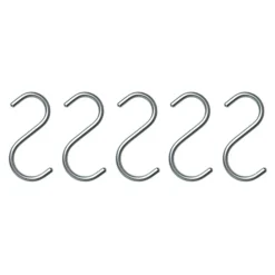 S-Hook 5-pack, silver