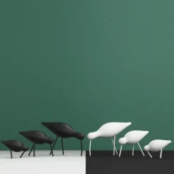 Shorebird white, small