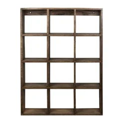 Showcase wall shelf 40x53 cm, Dark oiled oak
