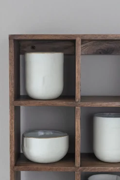 Showcase wall shelf 40x53 cm, Dark oiled oak