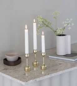 Silhouette candle sticks 120, Gold