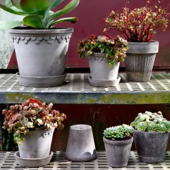 Simona flower pot 14 cm, Grey