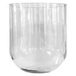 Simple glass vase large, Clear