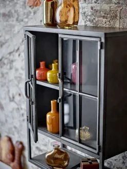 Sindre cupboard 46x21.5x61 cm, Black, metal