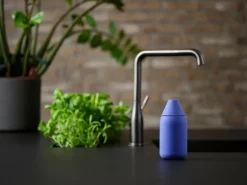 Singles soap dispenser, Indigo