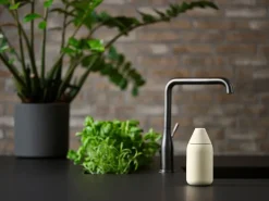 Singles soap dispenser, Limestone