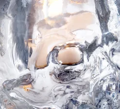 Skull votive 8,5 cm, clear glass