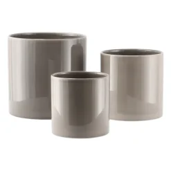 Sleek pot Ø12 cm, Beige