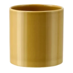 Sleek pot Ø12 cm, Mustard