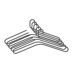 Smooth hanger 5-pack, Black