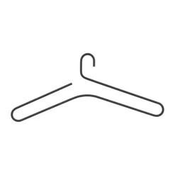Smooth hanger 5-pack, Black