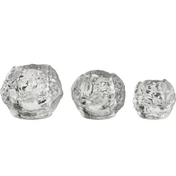 Snowball candle holder 3-pack, 3-pack