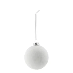 Snowing baubles 6-pack, White