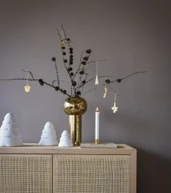 Snowy Christmas tree 20 cm, White