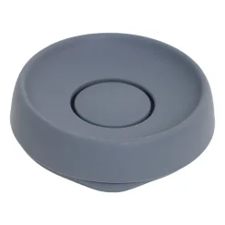 Soap tray with concealed drain spout in silicone - medium, Graphite