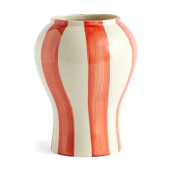 Sobremesa stripe vase S 22 cm, Red