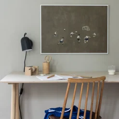 Soccer poster 50x70 cm, brown