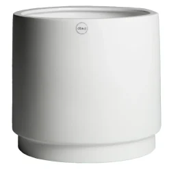Solid flower pot white, large Ø24 cm