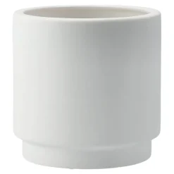 Solid flower pot white, medium Ø16 cm