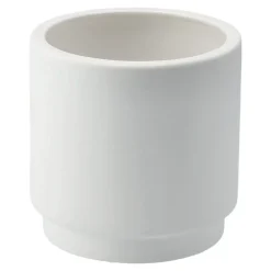 Solid flower pot white, medium Ø16 cm