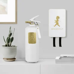 Solstickan fire extinguisher 2 kg, White-gold