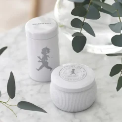 Solstickan gift box scented candles + matchstick tube, White-scented candle eucalyptus