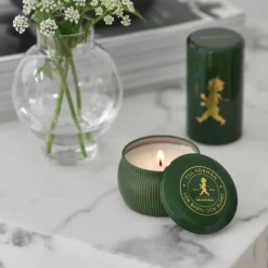 Solstickan gift box scented candles + matchstick tube, Green-scented candle pine forest