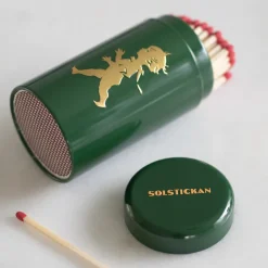 Solstickan matchstick tube 100 pack, Green-gold