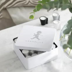 Solstickan tealight box 21x21 cm, White high gloss