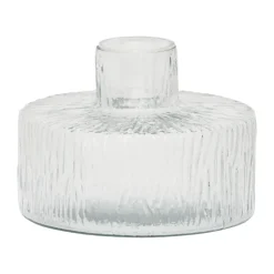 Solvi A candle holder 9 cm, clear