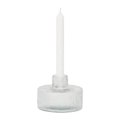 Solvi A candle holder 9 cm, clear