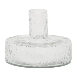 Solvi B candle holder 12 cm, clear