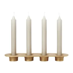 Soothe 4 candlestick 8x29 cm, Brass Finish